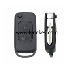 2 button Benz remote key shell with 4 track blade