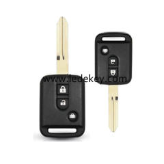 Nissan 3 button remote key shell no logo