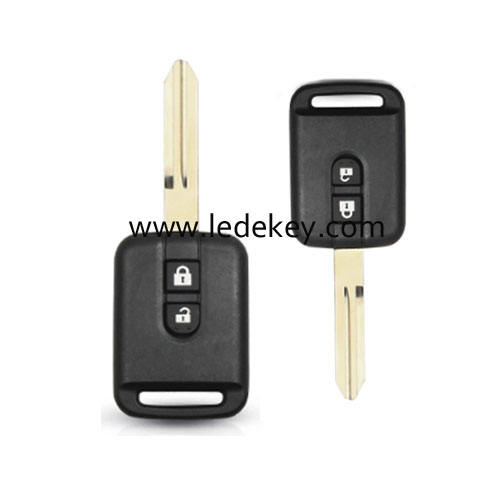 Nissan 2 button remote key shell no logo