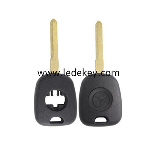 Benz transponder chip key shell with 2 track blade
