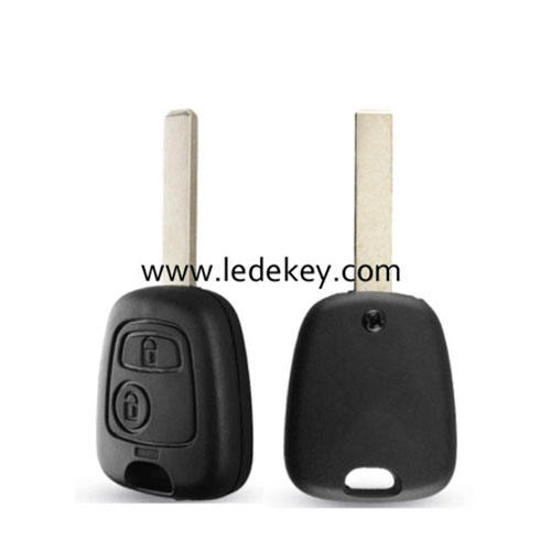 2 Button Citroen remote key shell without logo with 307/VA2 balde