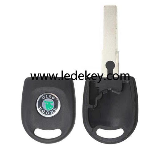 VW transponder key shell with Skoda logo