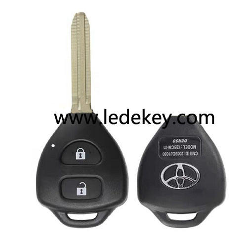 Toyota Corolla 2 button remote key shell