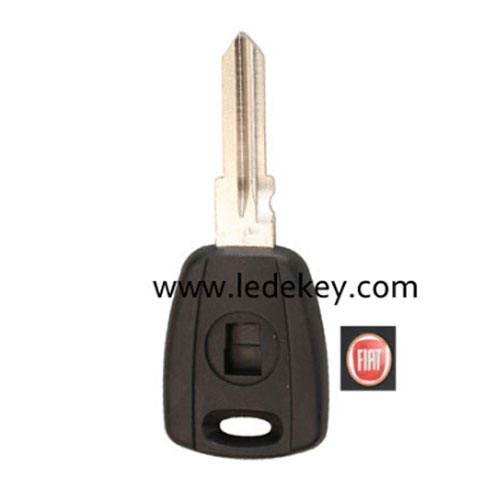 Fiat transponder key shell(Black) Red Logo