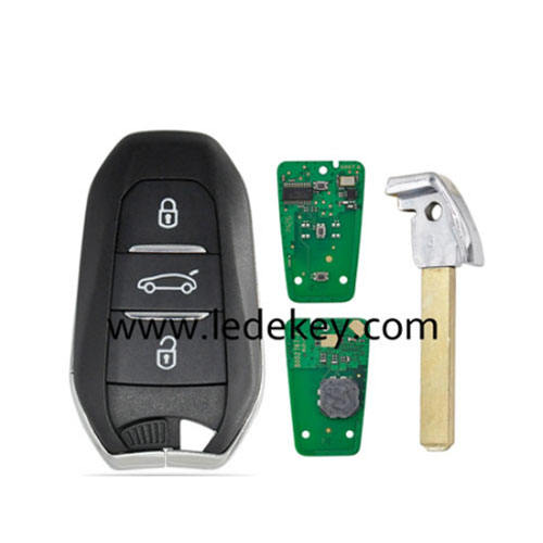 Citron DS KEYLESS remote key with 433Mhz 46 chip 307(VA2)blade with logo