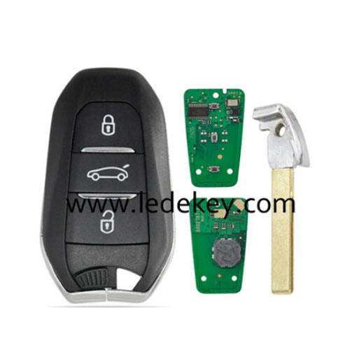 Citron DS KEYLESS remote key with 433Mhz 46 chip 407(HU83) blade with logo