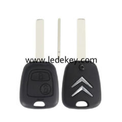 2 button Citroen remote key shell  with 307/VA2 balde