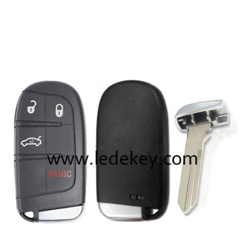 Fiat 4 button smart key shell