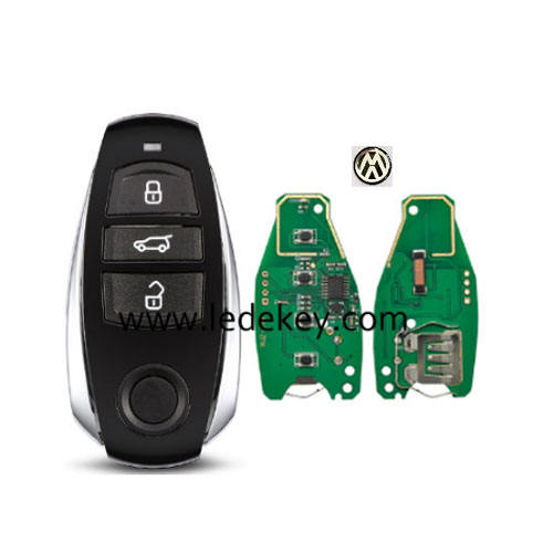 VW Touareg 3 button half-smart key card 868Mhz PCF7945AC Chip for VW Touareg 2010-2014