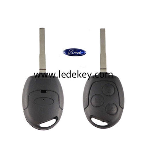 3 button Ford Focus remote key shell