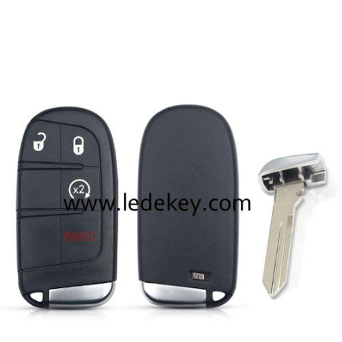 Fiat 4 button smart key shell