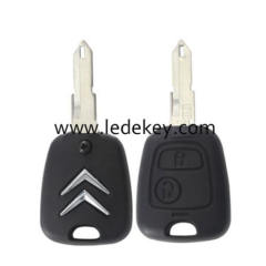 Citroen 2 button remote key shell (NE73 blade)