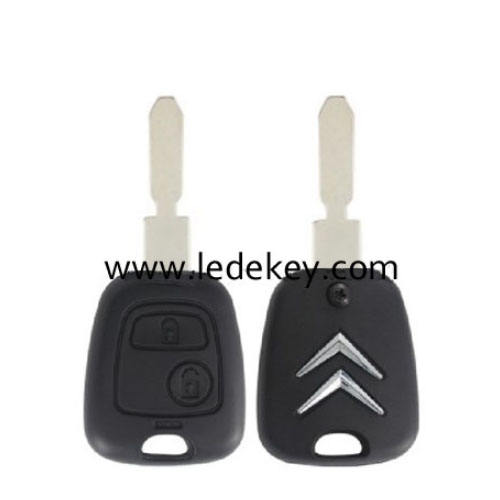 Citroen 2 button remote key with 406 blade