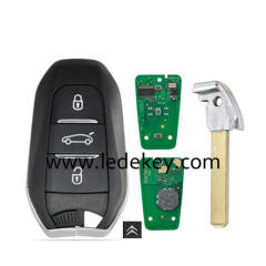Citron KEYLESS remote key with 434Mhz 4A chip 307(VA2)blade with  logo /without logo