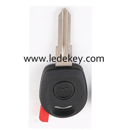 Fiat transponder key shell with Red chip groove