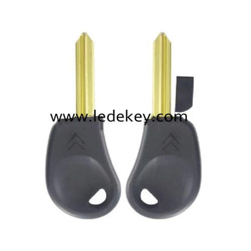 Citroen transponder key shell with chip groove with logo