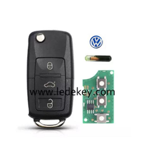 VW 3 Button remote key 1J0 959 753 DA 433MHZ with ID48 chip