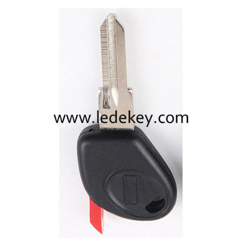 Fiat transponder key shell with Red chip groove