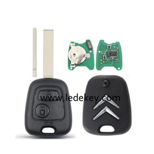 Citroen 2 button remote key with 307(VA2) blade 433Mhz ID46 Chip
