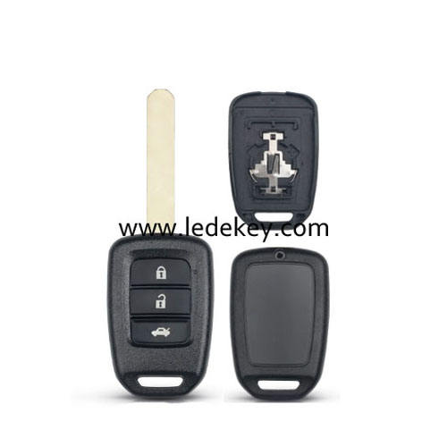 Honda 3 button remote key shell no logo