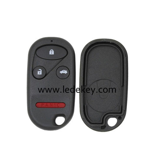 3+1 button Honda remote key shell  (No battery place)