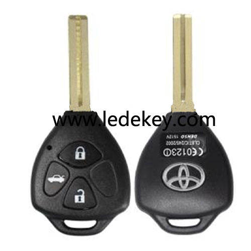 Toyota Lexus 3 button remote key shell