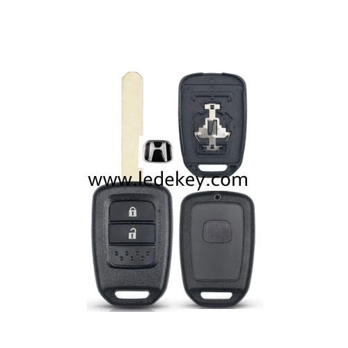 Honda 2 button remote key shell with logo