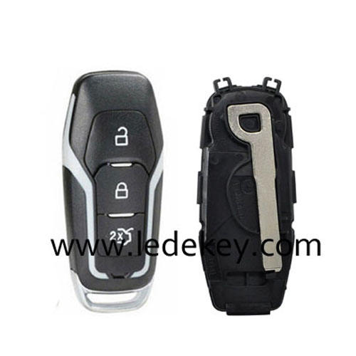 Ford 3 button Keyless Go smart key card 433Mhz with ID49 Chip(After 2014) FCC  DS7T-15K601-D For Ford Mondeo KUGA Mustang Edge