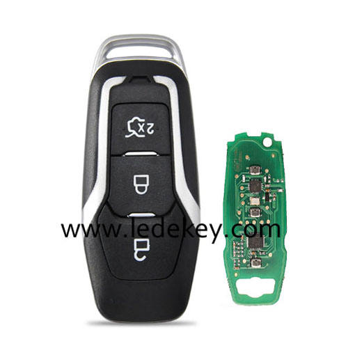 Ford 3 button Keyless Go smart key card 433Mhz with ID49 Chip(After 2014) FCC  DS7T-15K601-D For Ford Mondeo KUGA Mustang Edge