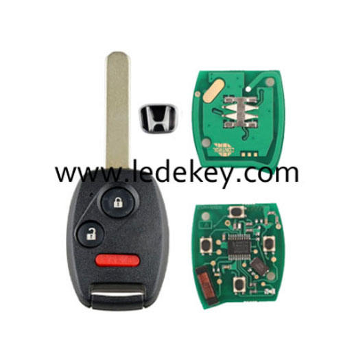 Honda 2+1 button Accord/CRV/CIVIC/Odyssey/Pilot/Fit 2006-2008 313.8Mhz ID46&7961 chip  remote key(FCC ID:N5F-S0084A)