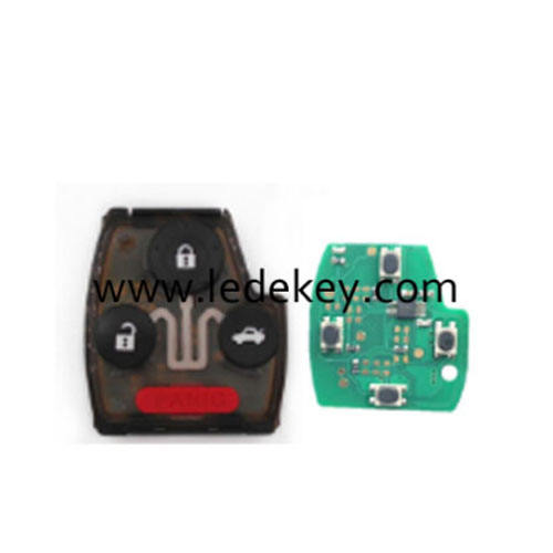 Honda 3+1 button remote key  313.8Mhz for Accord 2003-2007 CRV 2005-2007  (FCC ID: OUCG8D-380H-A PCF chip:4010)