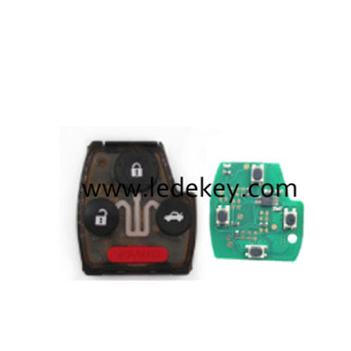 Honda 3+1 button remote key  315Mhz for Accord 2003-2007 (FCC ID: OUCG8D-380H-A PCF chip:4010)