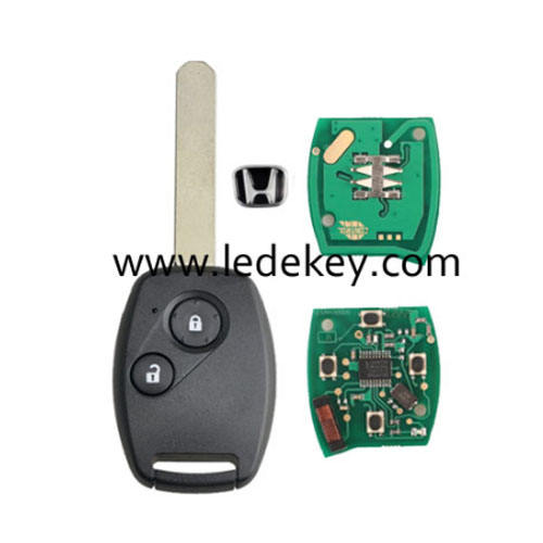 Honda 2 button Accord/CRV/CIVIC/Odyssey/Pilot/Fit 2006-2008 313.8Mhz ID46&7961 chip remote key(FCC ID:N5F-S0084A)