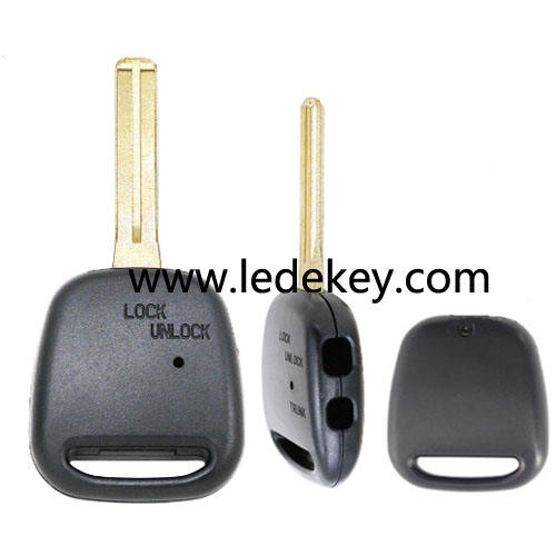 Toyota 2 button remote key shell without logo with TOY48(short blade)