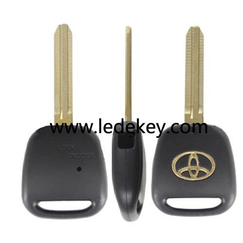 Toyota 1 button remote key blank with TOY43 blade (with light hole)