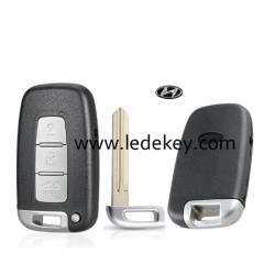 Hyundai 3 button smart key shell with Right Blade