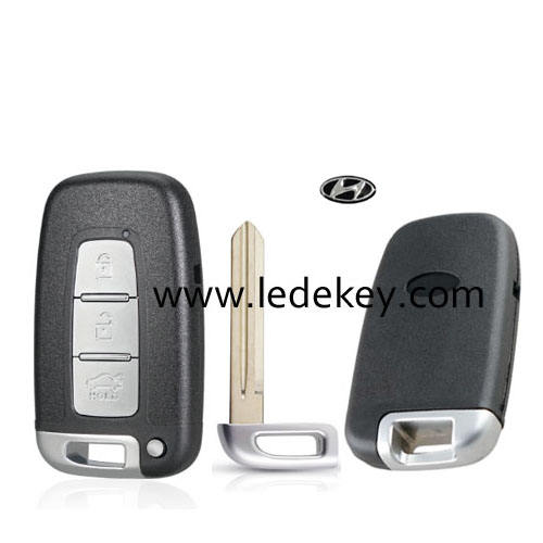 Hyundai 3 button smart key shell with Right Blade