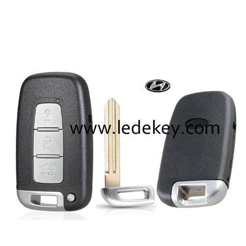 Hyundai 3 button smart key shell with Left Blade