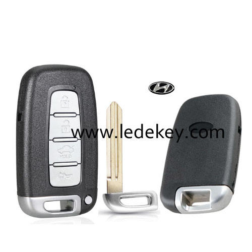 Hyundai 4 button smart key shell with Left Blade
