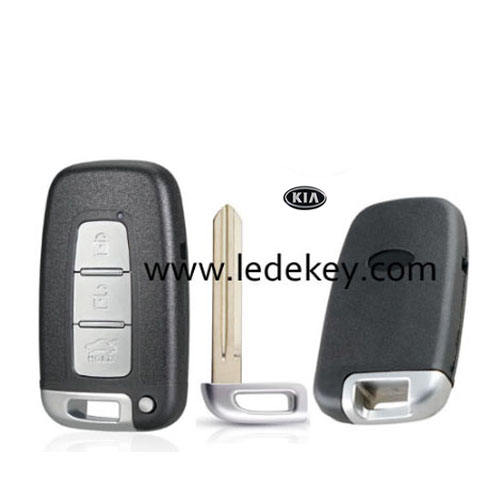 Kia 3 button smart key shell with Right Blade