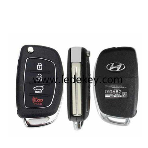 Hyundai IX45 3+1 button key shell middle key blade