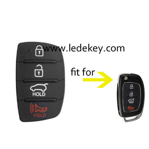 Hyundai 4 button key button only