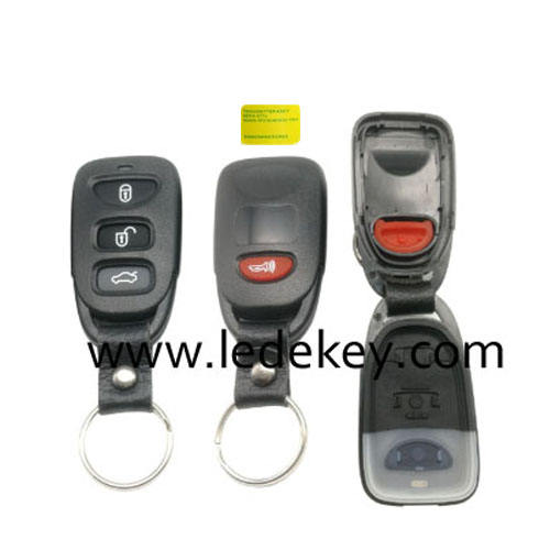 Kia 3+1 button remote key shell