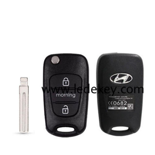 Hyundai 3 button flip key shell