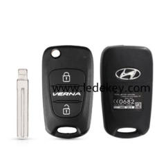 Hyundai Verna modified folding flip remote key shell