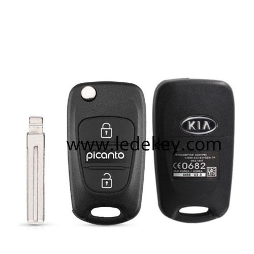 Kia Picanto flip remote key shell