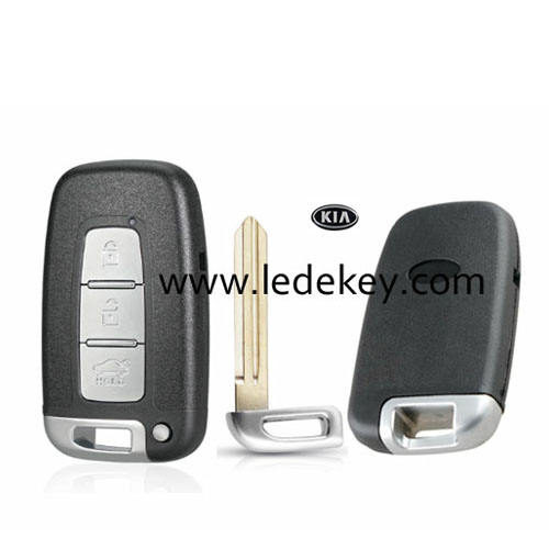 Kia 3 button smart key shell with Left Blade