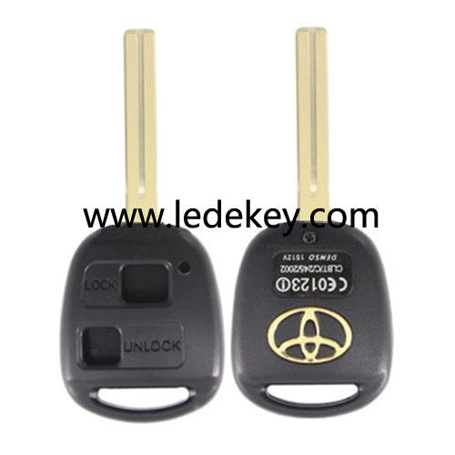 Toyota Lexus 2 button remote key shell(with Toy40 blade)
