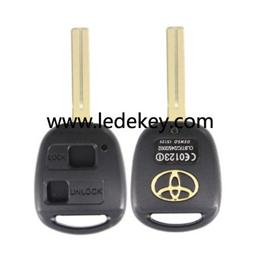 Toyota Lexus 2 button remote key shell(with Toy48 blade)