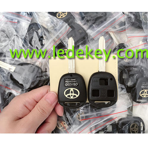 Toyota 3 button remote key shell with TOY43 blade